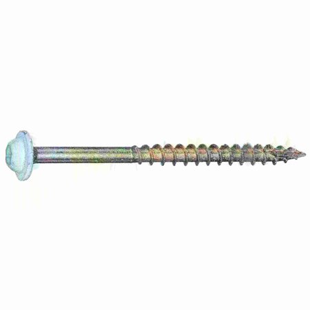 Saberdrive Wood Screw, #9, 2-1/2 in, White Steel Round Head Torx Drive, 87 PK 54085